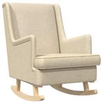 vidaXL Schommelstoel Crème 62 x 80 x 85 cm Stof, Verzenden