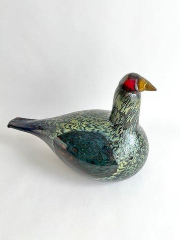 Iittala - Oiva Toikka - sculptuur, Metso - 20 cm - Glas -