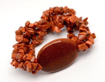 Natuurlijke Goldsand Steen Agaat 55,8g - Armband