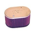 K&N carburateur luchtfilter ovaal klein passend voor Weber 4, Verzenden