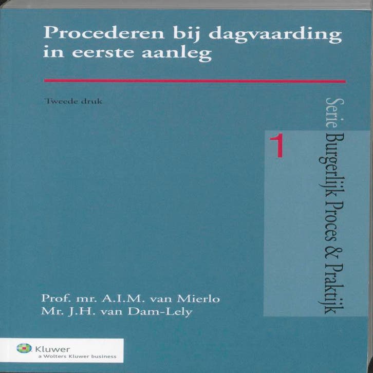 Procederen bij dagvaarding in eerste aanleg / Burgerlijk, Boeken, Wetenschap, Gelezen, Verzenden