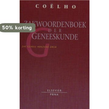 ZAKWOORDENBOEK GENEESKUNDE (24E DR) 9789062282180 Coelho, Boeken, Verzenden, Gelezen, Coelho