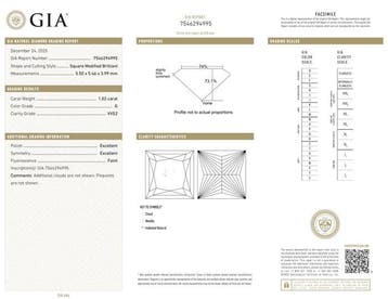 Ring - 18 karaat Witgoud - 1.47ct. tw. Diamant (Natuurlijk), Nieuw