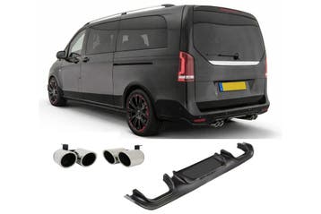 Diffuser | geschikt voor Mercedes-Benz | Vito / V-Klasse | W, Auto diversen, Tuning en Styling, Verzenden