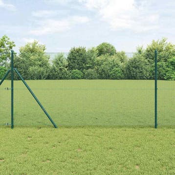 vidaXL gelast draadhek met grondbevestiging 10 x 1 m, Verzenden