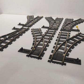 Lego Pièces - Ville - Wissels voor 9V treinen, Nieuw