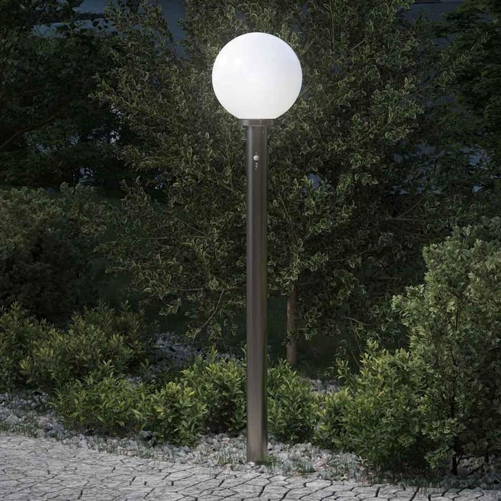 vidaXL Bolderverlichting met sensor 120 cm roestvrij staal, Maison & Meubles, Lampes | Autre, Envoi