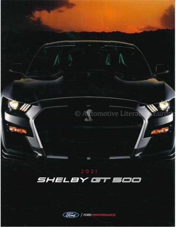 2021 FORD MUSTANG SHELBY GT500 BROCHURE ENGELS (USA), Boeken, Nieuw