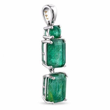 Zonder minimumprijs - Hanger - 14 karaat Witgoud - 3.85ct.