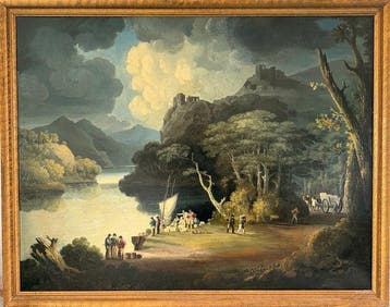Circle of John Banks (XVlll/XlX), Kring van - Smugglers in a