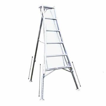 Vultur tripod ladder 180 cm met 3 verstelbare poten, Ophalen of Verzenden, Ladder