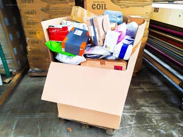 Pallet Postpakketten 147 kg, Nieuw
