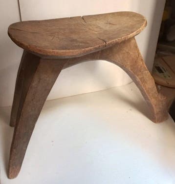 Lobi-kruk met drie poten - Lobi - Burkina Faso (Zonder, Antiek en Kunst