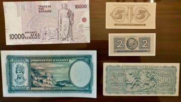 Griekenland. - 5 Banknotes - Various Dates (Zonder