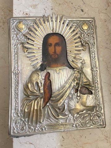Icoon - Christus Pantokrator - Koper, Hout