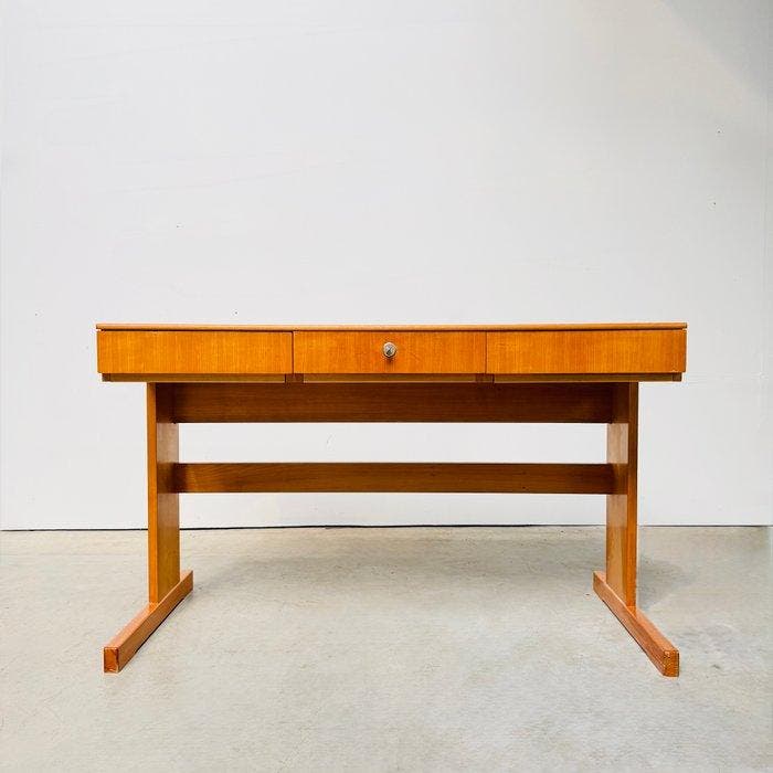 Bureau - Hout, echt houten fineer, Antiek en Kunst, Kunst | Designobjecten