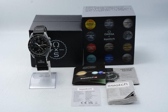 Swatch - MoonSwatch - Mission to the Moon - Sans prix de, Handtassen en Accessoires, Horloges | Heren