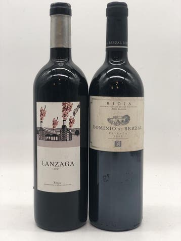 Mixed lot of 2 x 75cl Rioja Crianza (rood), Verzamelen, Wijnen, Ophalen of Verzenden, Nieuw, Spanje, Rode wijn