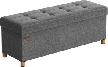 Poef met opbergruimte - zitbank - hocker - lengte 110 cm -, Huis en Inrichting, Verzenden, Nieuw