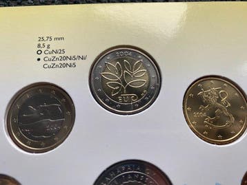 Finlande. Year Set (BU) 2004 Snufkin (incl. de 2 Euro
