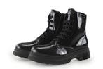 Tommy Hilfiger Veterboots in maat 38 Zwart, Verzenden, Zwart, Overige typen, Zo goed als nieuw