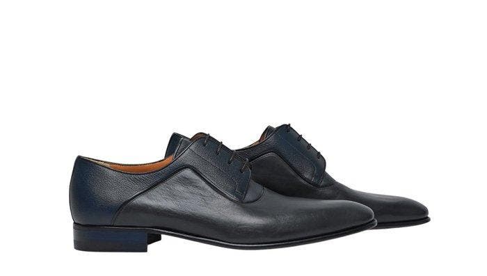 TESTONI Derby Shoes Soft Calf / Mini Karibu Blue 8 UK - 42, Kleding | Heren, Schoenen