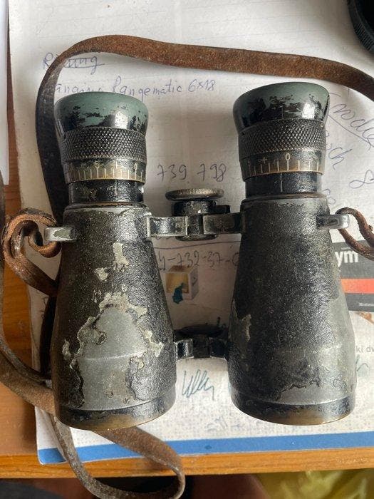 Observation binoculars - Stara lornetka wojskowa - 1910-1920, Verzamelen, Foto-apparatuur en Filmapparatuur