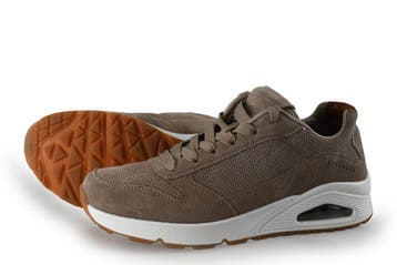 Skechers Sneakers in maat 41 Bruin, Kleding | Heren, Schoenen, Bruin, Verzenden, Zo goed als nieuw, Skechers