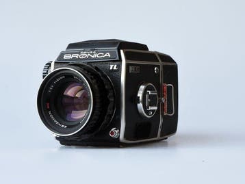 Bronica Zenza EC-TL met Zenzanon 1:2,4 80mm (van 4x Zilveren, Nieuw