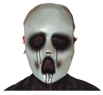 Halloween Masker Grijs, Verzenden, Nieuw