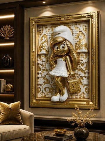 Maison Dart - Golden Smurfette Couture, Nieuw