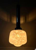 Plafondlamp - Opaline glas, Staal - Vetro met wervelende