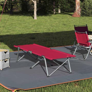 vidaXL Opvouwbaar Campingbed Rood 194 x 62,5 x 42,5 cm, Verzenden