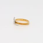Bague - 18 carats Or jaune, Or blanc Diamant (Naturelle), Bijoux, Sacs & Beauté