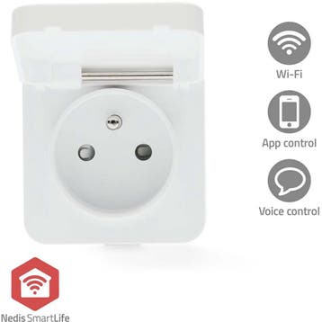 Nedis SmartLife Slimme Stekker – Tijdschakelaar – IP44 – Ene, Verzenden, Nieuw
