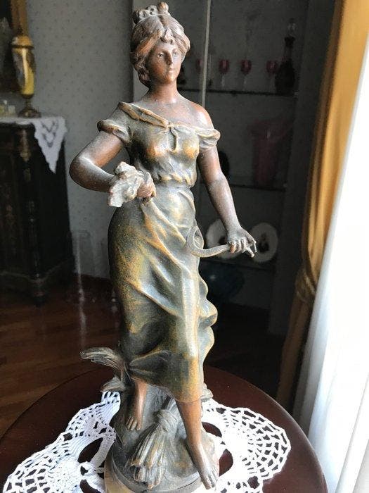 sculptuur, La Mietitura Di Auguste Moreau (1890-1910) - 33, Antiek en Kunst, Kunst | Designobjecten