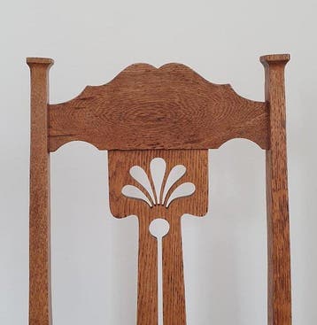 Chaise de salle à manger (4) - Chêne, Textile - Chaises Art