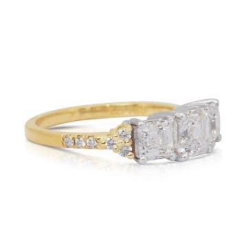 Ring - 18 karaat Geel goud, Witgoud - 2.39ct. tw. Diamant