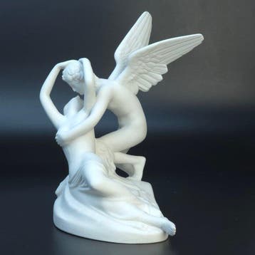 Royal Dux Porzellan-Manufaktur - Beeldje, Amor and Psyché -