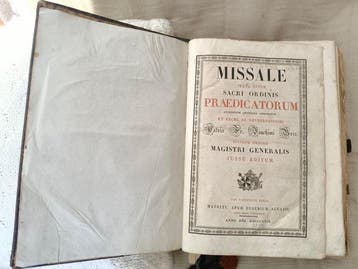 Dominicans - Missale juxta ritum Sacri Ordinis Praedicatorum