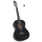 vidaXL Gitaar klassiek beginner 4/4 39 lindenhout zwart, Muziek en Instrumenten, Verzenden, Nieuw