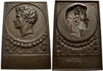 Bronze-plakette 1834 Personenmedaille Schinkel, Karl Frie..., Verzenden