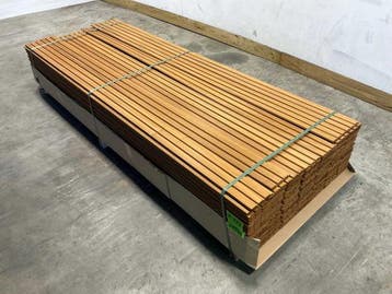 Veiling - 25x ThermoWood Ayous Rib3 gevelbekleding 240x14x1,, Nieuw
