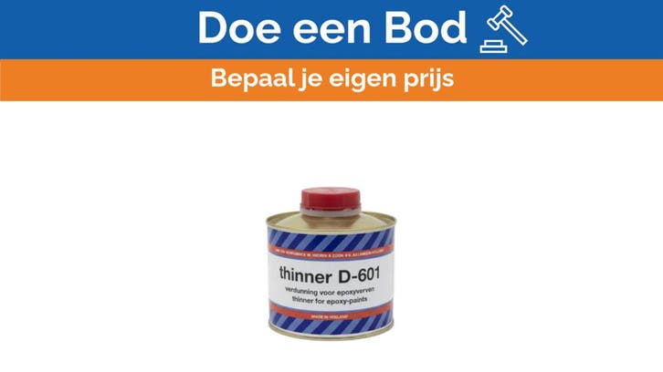 Bieden: Epifanes Epoxy Thinner - D-601 - 500ml - EF-V-D601-5, Watersport en Boten, Accessoires en Onderhoud, Ophalen of Verzenden