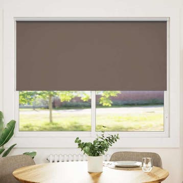 vidaXL Rolgordijn verduisterend 164,4x175 cm koffiebruin, Verzenden, Nieuw