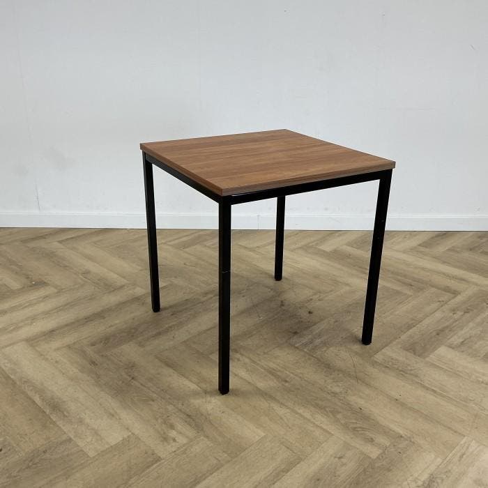 vierkante kantinetafel 70x70 cm, donker beuken - zwart, Articles professionnels, Aménagement de Bureau & Magasin | Mobilier de bureau & Aménagement