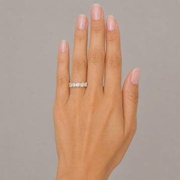 Ring - 14 karaat Geel goud - 6.90ct. tw. Diamant (Lab-grown), Nieuw