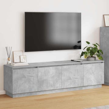 vidaXL TV Kast 180 x 38 x 49 cm Beton Grijs Bewerkt hout, Verzenden