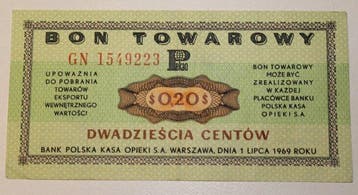 Pologne. - 9 Foreign Exchange Certificates - 1969 (Sans prix