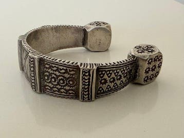 Argent - 800 ´/,, - Bracelet - Bracelet - Moyen Atlas, Antiquités & Art